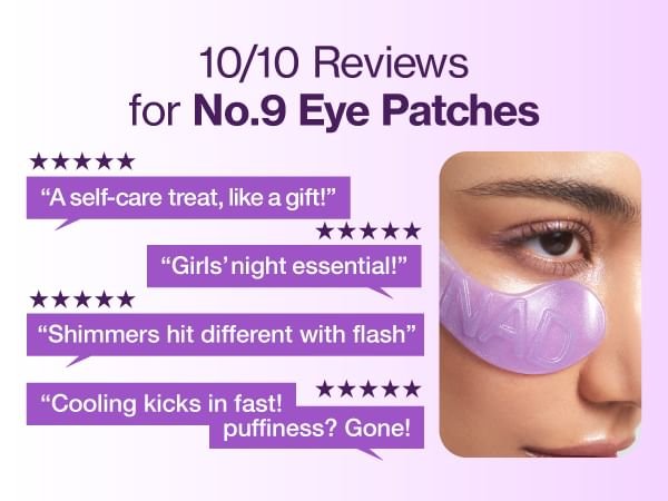 No.9 NAD+ Collagen Under Eye Patches 5EA – Patchs Contour des Yeux Hydratants & Raffermissants