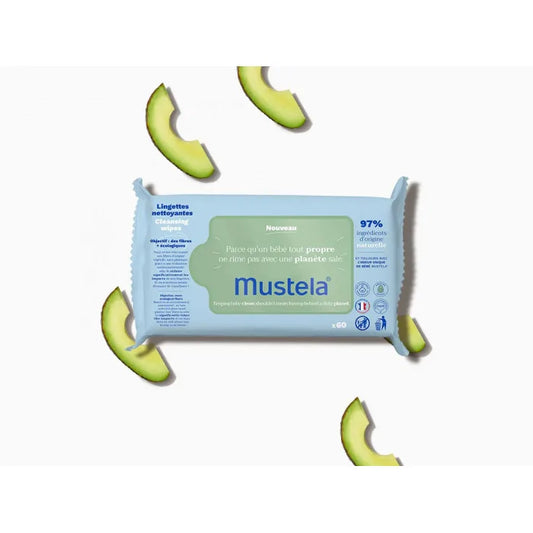 MUSTELA Lingettes nettoyantes à l'avocat BIO