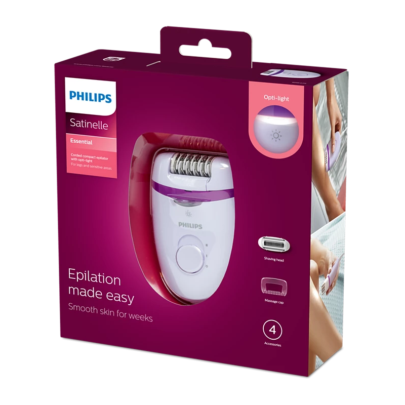 PHILIPS Satinelle Essential Épilateur compact sur secteur - BRE275/00