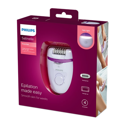 PHILIPS Satinelle Essential Épilateur compact sur secteur - BRE275/00