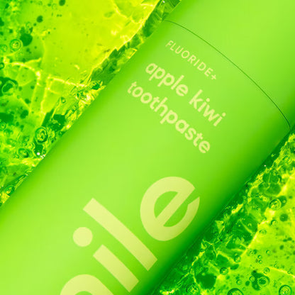 apple kiwi toothpaste hismile