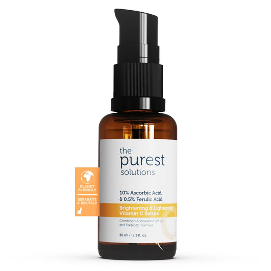 The Purest Solutions Brightening & Lightening Vitamin C Serum 10% Ascorbic Acid & 0.5% Ferulic Acid