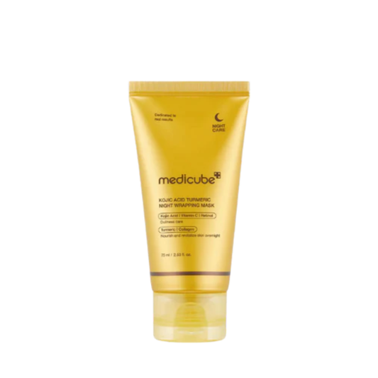 MEDICUBE KOJIC ACID TURMERIC NIGHT WRAPPING MASK 75ML