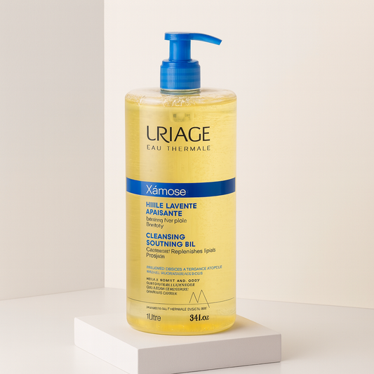 URIAGE Xémose Huile Nettoyante Apaisante – Visage & Corps 500 ml & 1 L