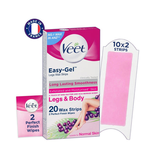 Veet Easy-Gel Legs Wax Strips Normal Skin