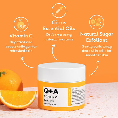 Q+a Vitamin C Body Scrub 250ml