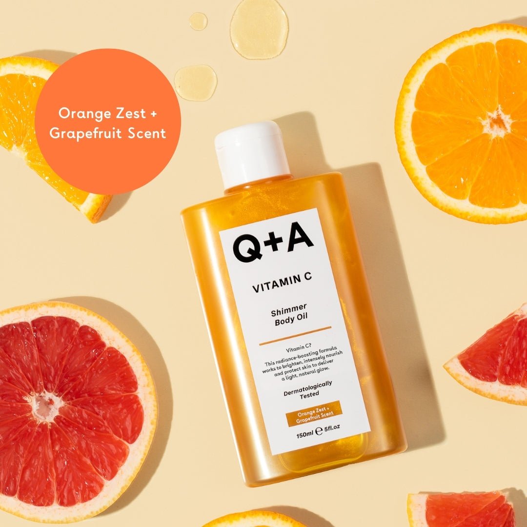Q+A Vitamin C Shimmer Body Oil 200ml