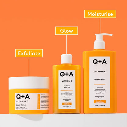 Q+A Vitamin C Shimmer Body Oil 200ml