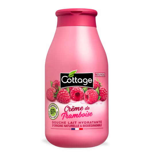 Cottage Douche & Bain Lait Hydratant Crème de framboise 250ml