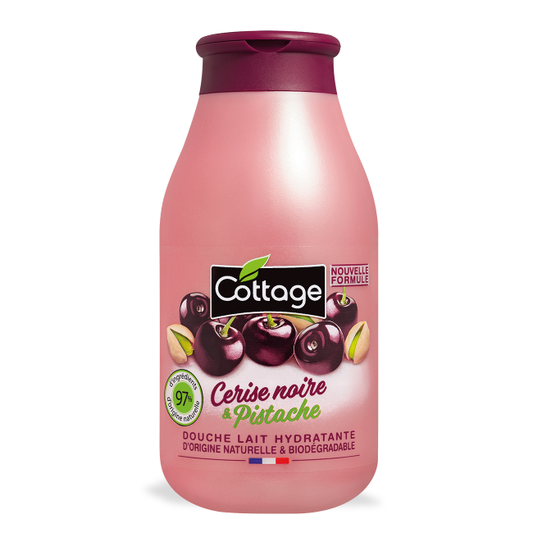 Cottage Douche & Bain Lait Hydratant Cerise noire & Pistache 250ml
