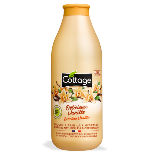 Cottage Douche & Bain Lait Hydratant Vanille
