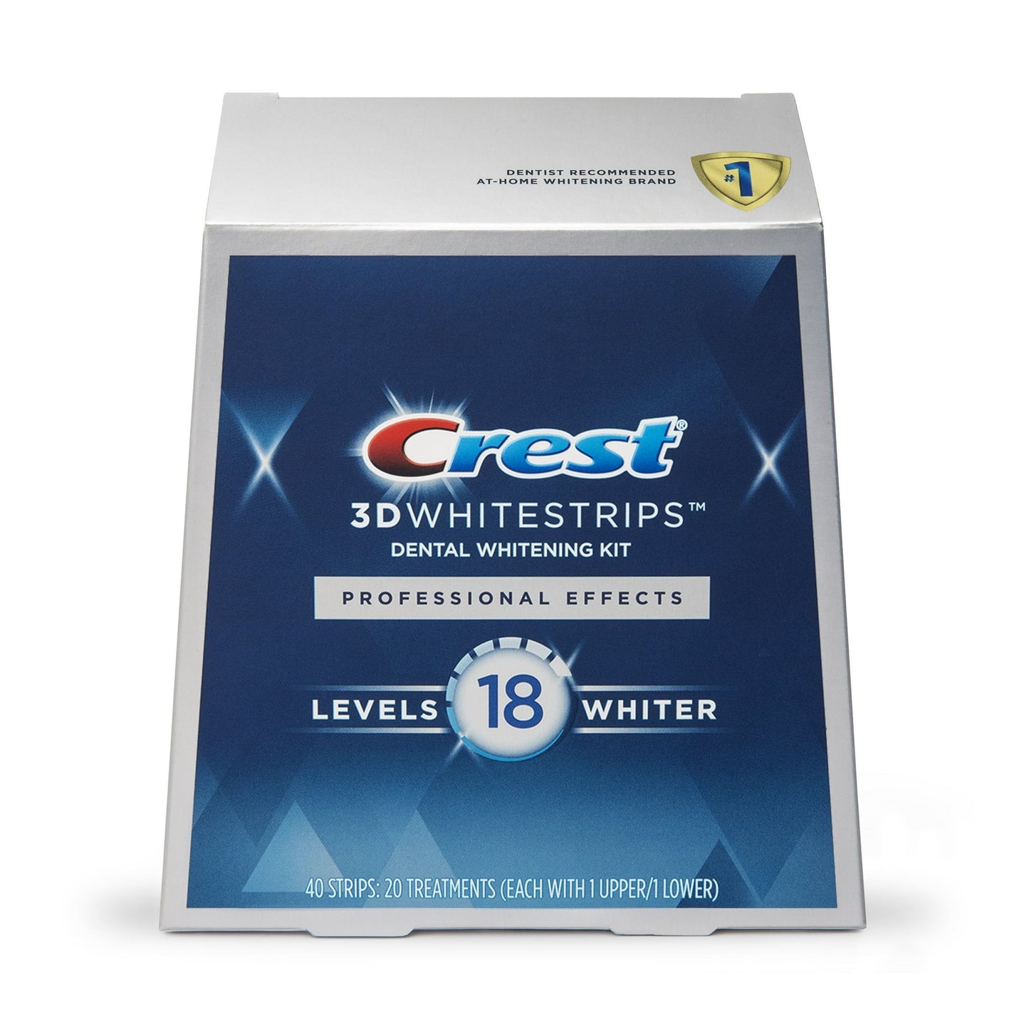 CREST 3D White Professional Effects Whitestrips Teeth Whitening Strips Kit levels 18