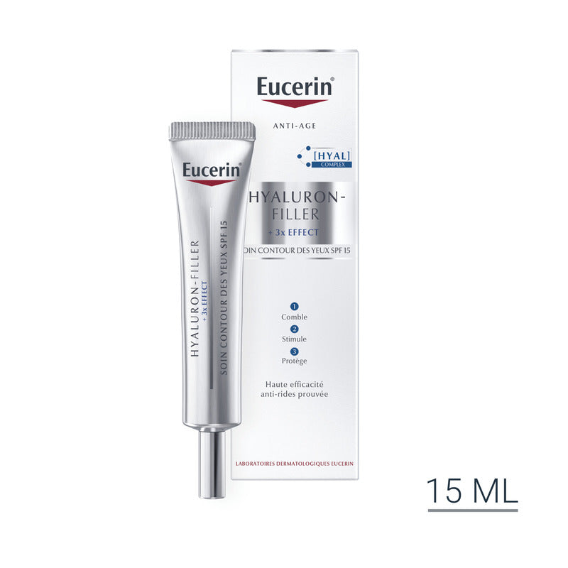 Eucerin - Hyaluron-Filler + 3x Effect Contour des Yeux SPF 15