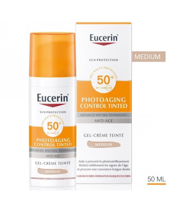 Eucerin – Photoaging Control Gel Crème Teintée SPF50+ – 50 ml