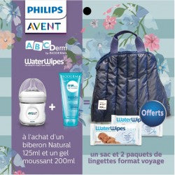 Sac Biberon Avent + Abcderm Gel Moussant