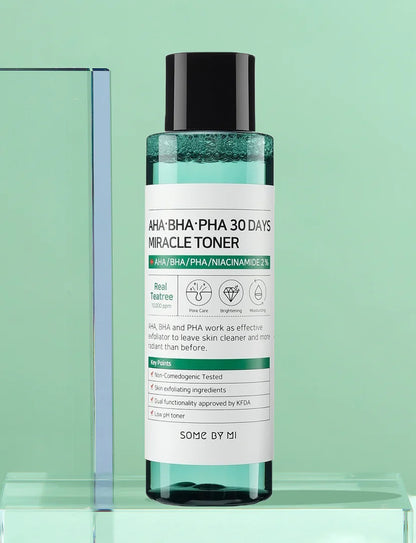 AHA. BHA. PHA 30 DAYS MIRACLE ACNE CLEAR FOAM 100ml - SOME BY MI