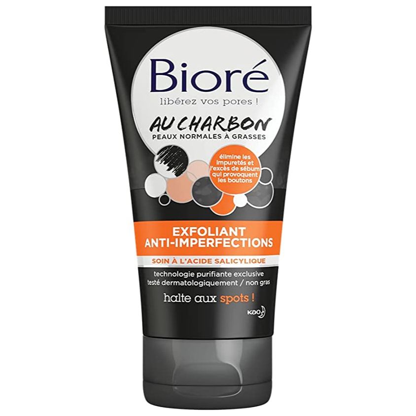 BIORÉ EXFOLIANT ANTI-IMPERFECTIONS AU CHARBON