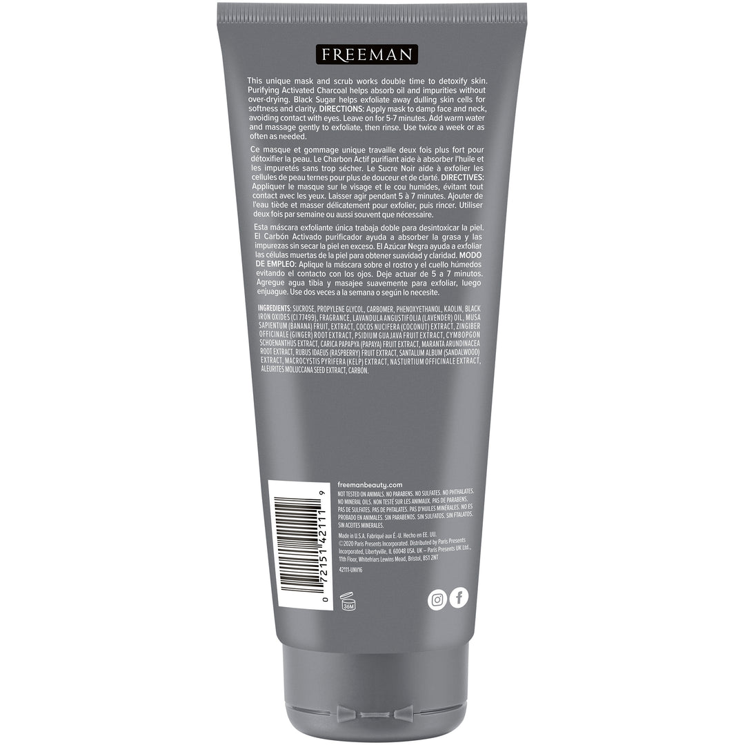 Freeman Polishing Charcoal & Black Sugar Gel Mask